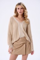Sweter Damski Lyna Light Beige / Ecru