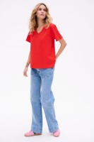 T-shirt Damski Mango BS Czerwony
