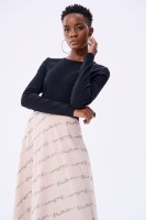 Sukienka Duetta Black / Light Beige
