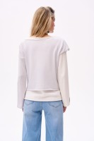 Sweter Damski Two In One Light Grey