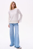 Sweter Damski Two In One Light Grey