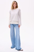 Sweter Damski Two In One Light Grey