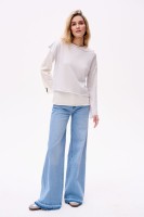Sweter Damski Two In One Light Grey