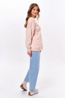 Sweter Damski Winter Roses Warm Beige