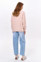 Sweter Damski Winter Roses Warm Beige
