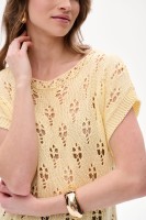 Bluzka Damska Floris Milky Yellow