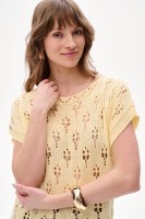 Bluzka Damska Floris Milky Yellow