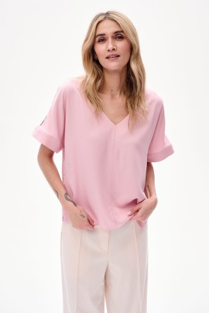 Bluzka Damska Texo Powder Pink