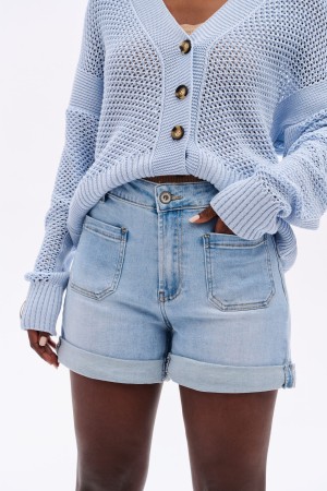 Szorty Damskie 3D 1686 Jeans