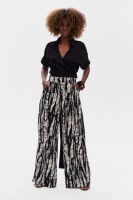 Spodnie Damskie Rayon Black