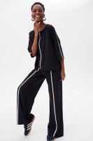 Spodnie Damskie Tahira Black / Ecru