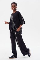 Spodnie Damskie Tahira Black / Ecru