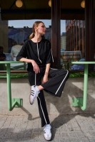 Spodnie Damskie Tahira Black / Ecru