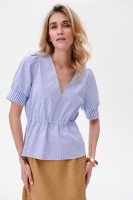 Bluzka Damska Alie Tiny Stripes Blue
