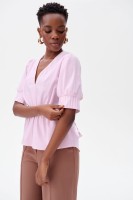 Bluzka Damska Alie Tiny Stripes Powder Pink