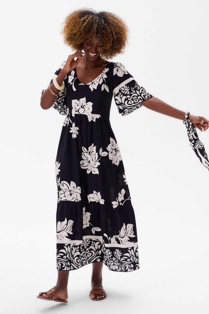Sukienka Doris 2 Black / Ecru