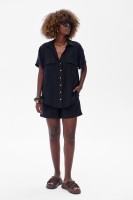 Koszula Damska Tassel Black