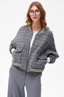 Kurtka Damska Emily Black / Off White Check