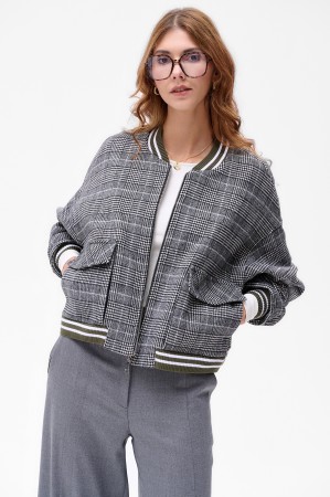 Kurtka Damska Emily Black / Off White Check