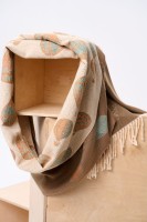 Szal Damski Double Face AW24 #4 BS Bezowy