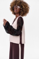 Kamizelka Damska Crazy Light Beige / Dark Chocolate