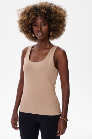 Top Damski Sai Warm Beige