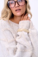 Sweter Damski Pad Ecru