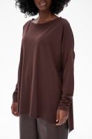 Bluzka Damska Fina Dark Chocolate