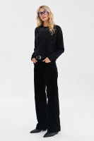 Spodnie Damskie Sztruks 9257 Black