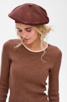 Beret Damski MZ 7607 Brown / 207