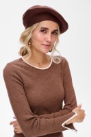 Beret Damski MZ 7607 Brown / 207