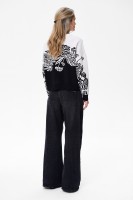 Sweter Damski Jui Black / Off white Check