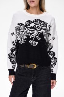 Sweter Damski Jui Black / Off white Check