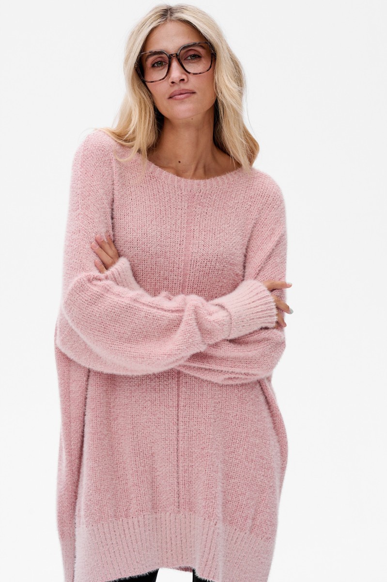 Tunika Damska Amara Medium Stripes / Power Pink