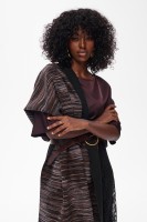 Szal Damski ED-S 214 Chocolate / Grey