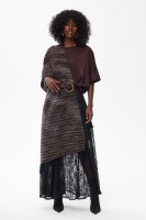 Szal Damski ED-S 214 Chocolate / Grey