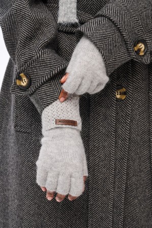 Rękawiczki Damskie Mitenki ST 2113 Grey Melange