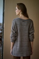 Sweter Damski Ramka BS Czekolada Melanż