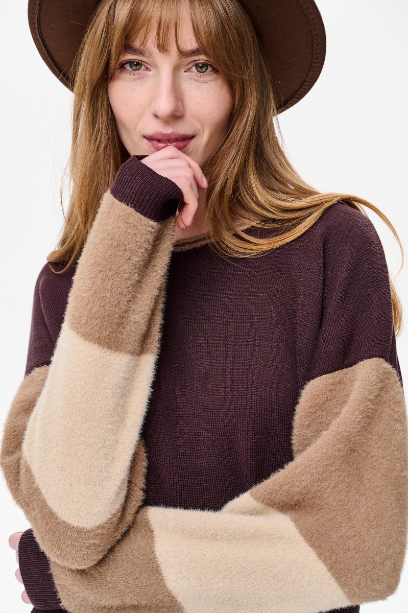Sweter Damski Nora Dark Chocolate