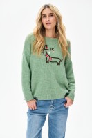 Sweter Damski Łufi Mint