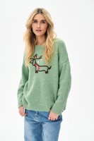 Sweter Damski Łufi Mint