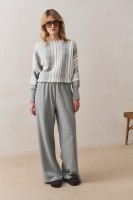 Sweter Damski Hippie Light Gray