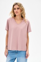 T-shirt Damski Mango Antique Pink