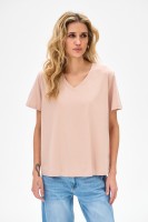 T-shirt Damski Mango Light Beige