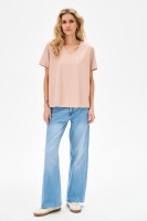 T-shirt Damski Mango Light Beige