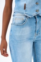 Jeansy Damskie 3D 1551-1 Light Jeans