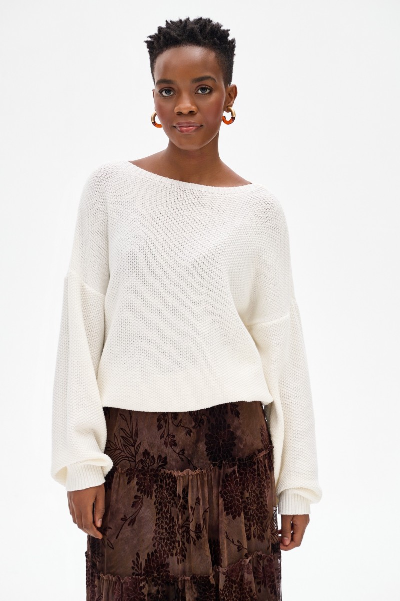 Sweter Damski Fera Ecru