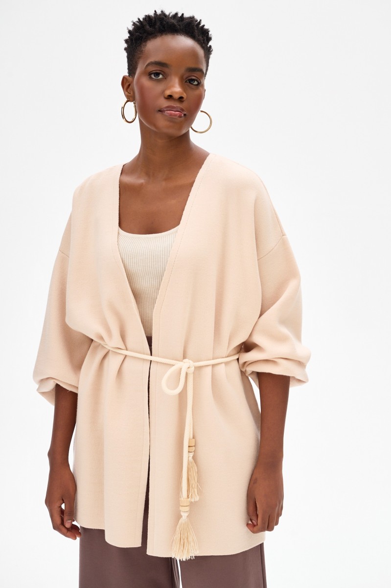 Kardigan Damski Mono Beige