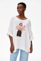 Sweter Damski Blooming Ecru