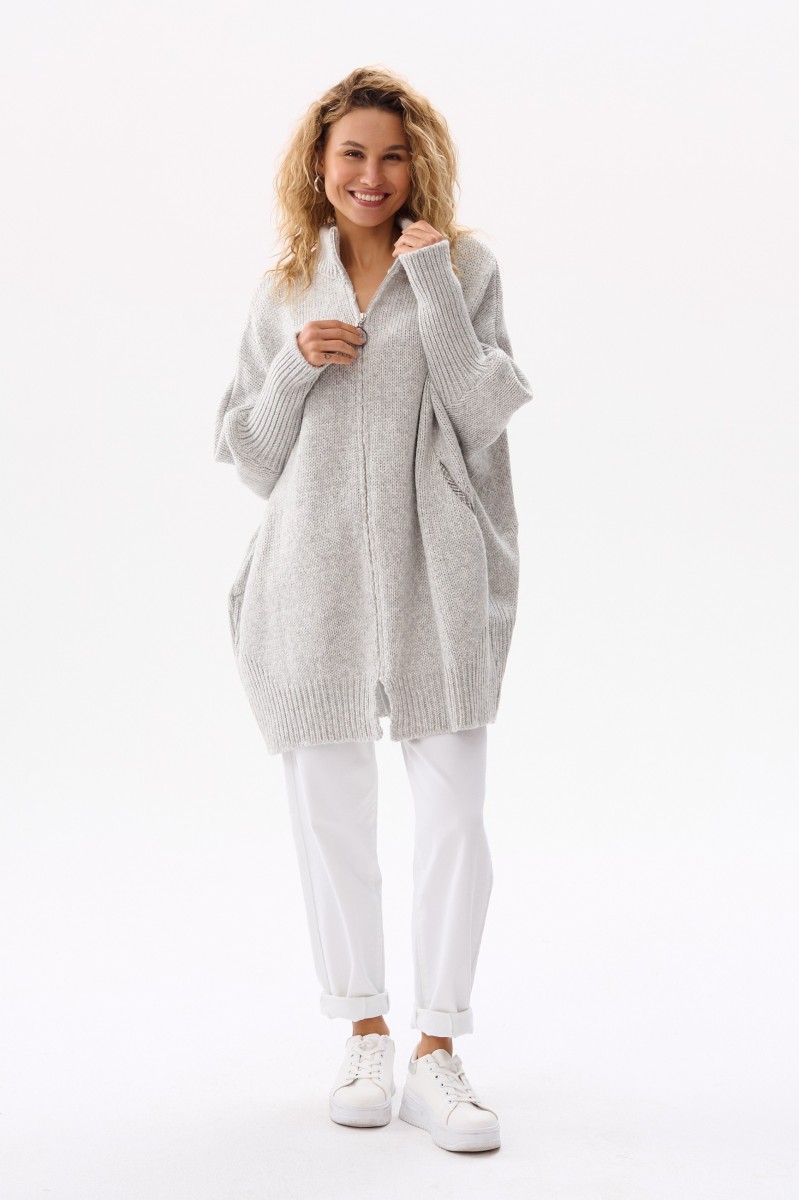 Kardigan Damski Panga Light Gray